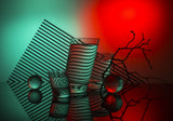 From the series "Experiments with glass" Poster och Canvastavla