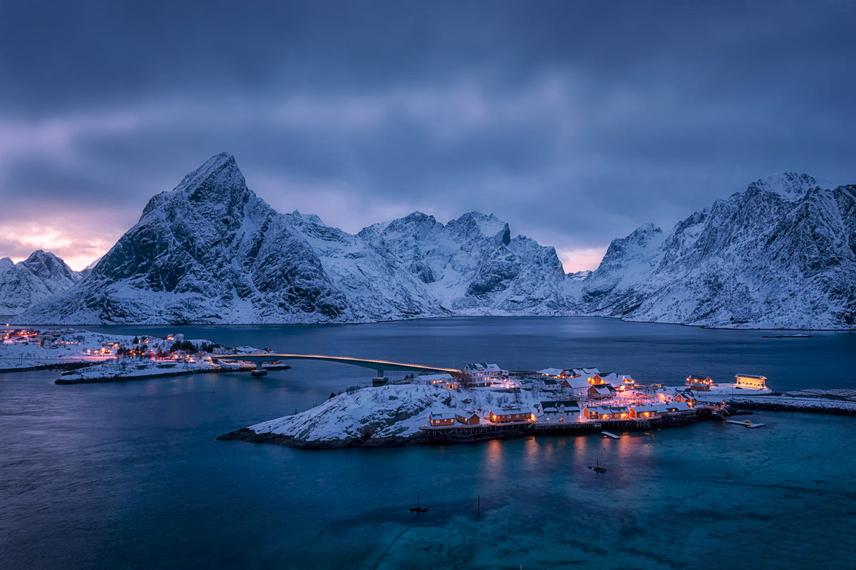 Dusk in Lofoten Poster och Canvastavla