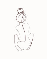 Sitting Girl Poster och Canvastavla