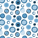 Circles Retro Turquoise Poster och Canvastavla