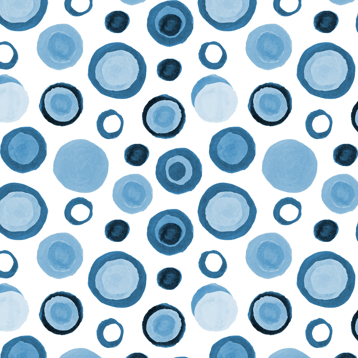 Circles Retro Turquoise Poster och Canvastavla