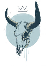 Bull skull Poster och Canvastavla