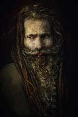 Sadhu-Baba,Varanasi,India Poster och Canvastavla