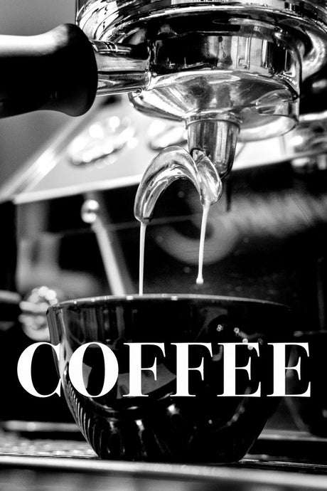 Coffee Text Poster Kitchen poster eller kökstavla