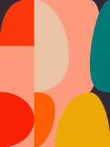 Mid Century Pastel 14 Poster och Canvastavla