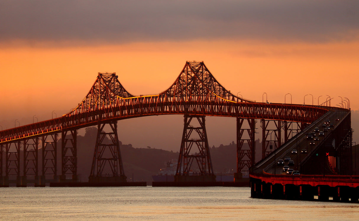 Sunrise on the San Francisco Bay Poster och Canvastavla
