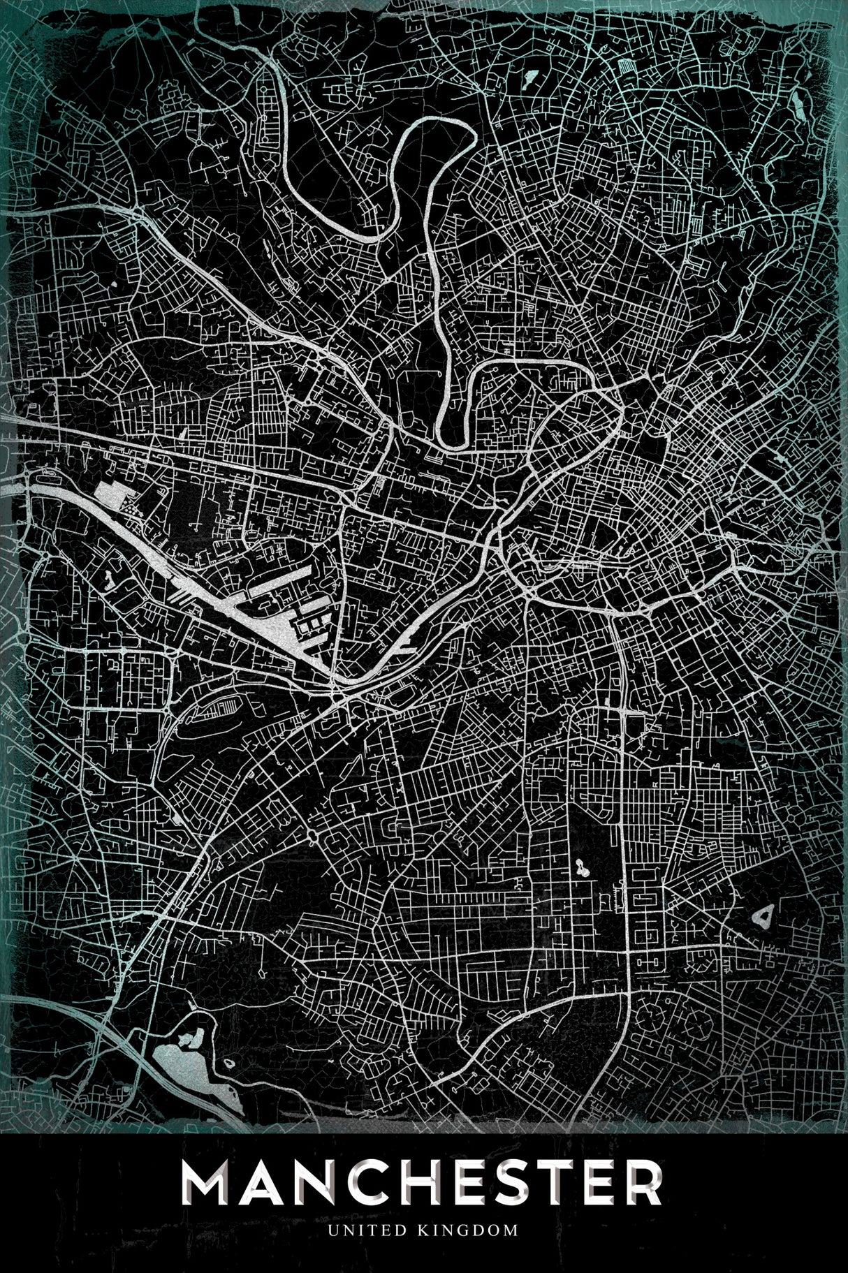 MANCHESTER Poster och Canvastavla