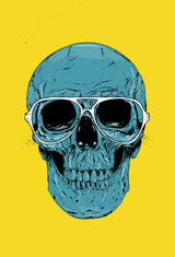 Blue Skull Poster och Canvastavla