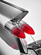American classic car Sedan Deville 1959 tail fin abstract Poster och Canvastavla