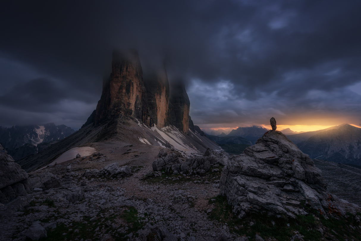 Tre Cime's Fire Poster och Canvastavla
