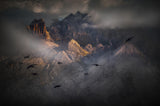 Flying over the Peaks Poster och Canvastavla