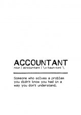 Quote Accountant Poster och Canvastavla