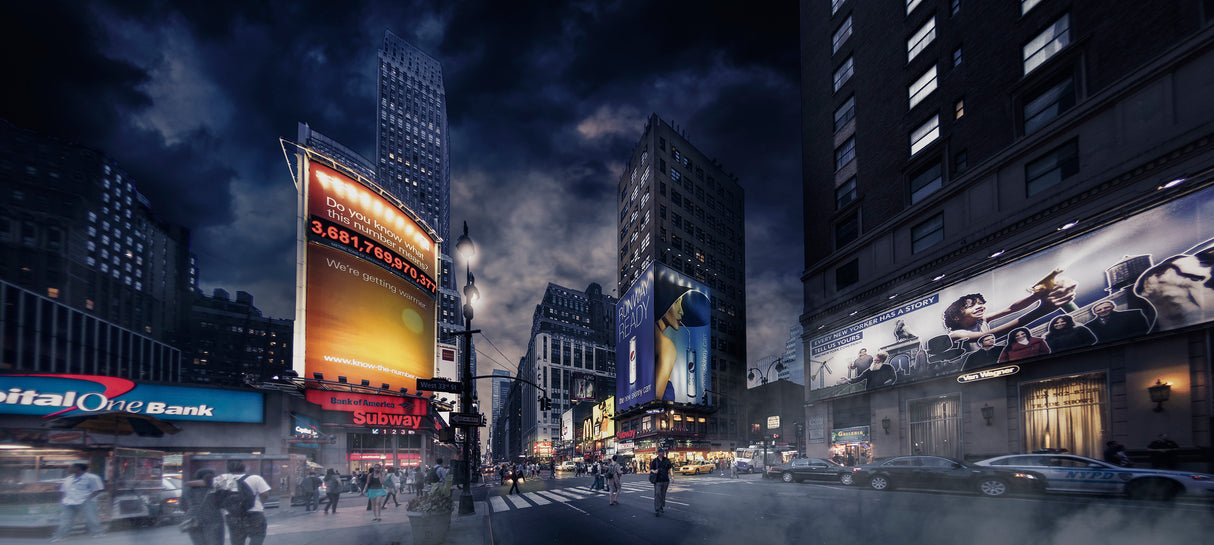 Gotham in frenetic rhythm Poster och Canvastavla
