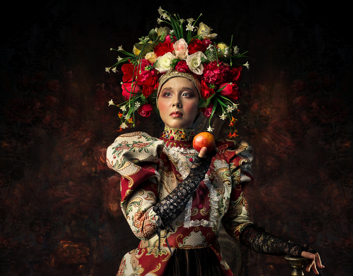 Dame aux fleurs Poster och Canvastavla
