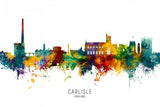 Carlisle England Skyline Poster och Canvastavla
