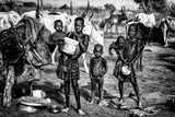 Life in a Mundari cattle camp - South Sudan Poster och Canvastavla