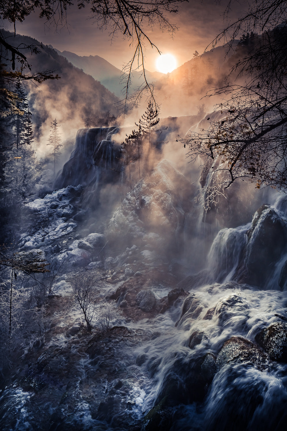 Jiuzhaigou China《天堂圣境》 Poster och Canvastavla