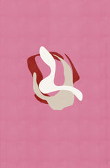 Pink Abstract Poster och Canvastavla