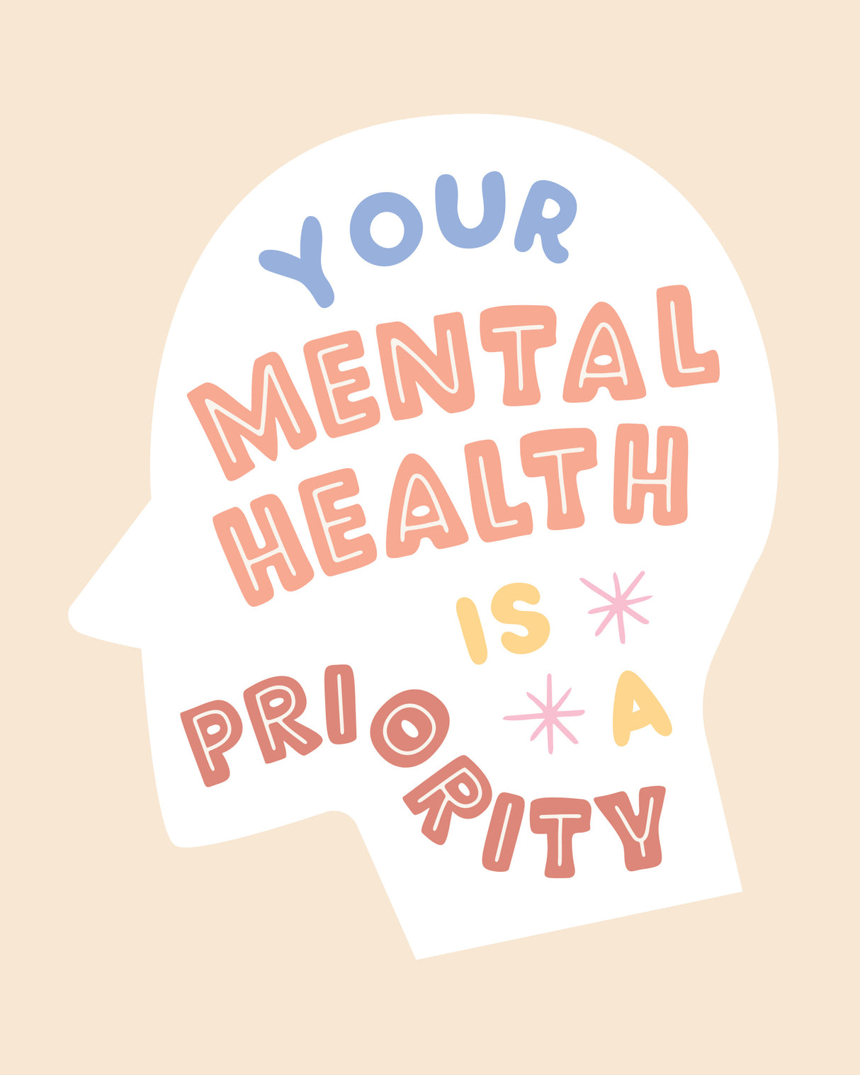 Mentalhealthpriority Poster och Canvastavla