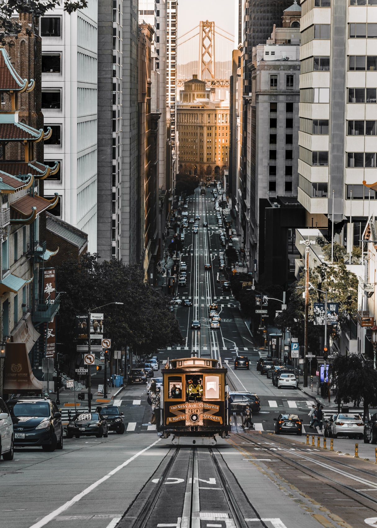 Tram System in San Francisco Poster och Canvastavla