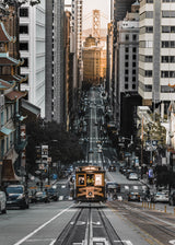 Tram System in San Francisco Poster och Canvastavla