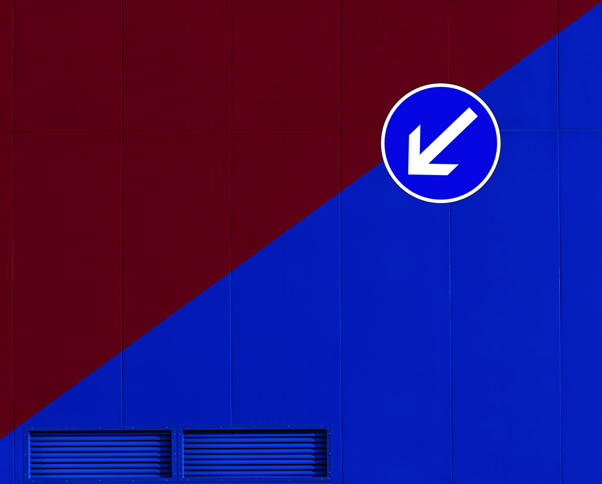 Sign Arrow Poster och Canvastavla