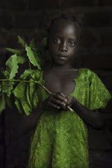 Girl Green Poster och Canvastavla