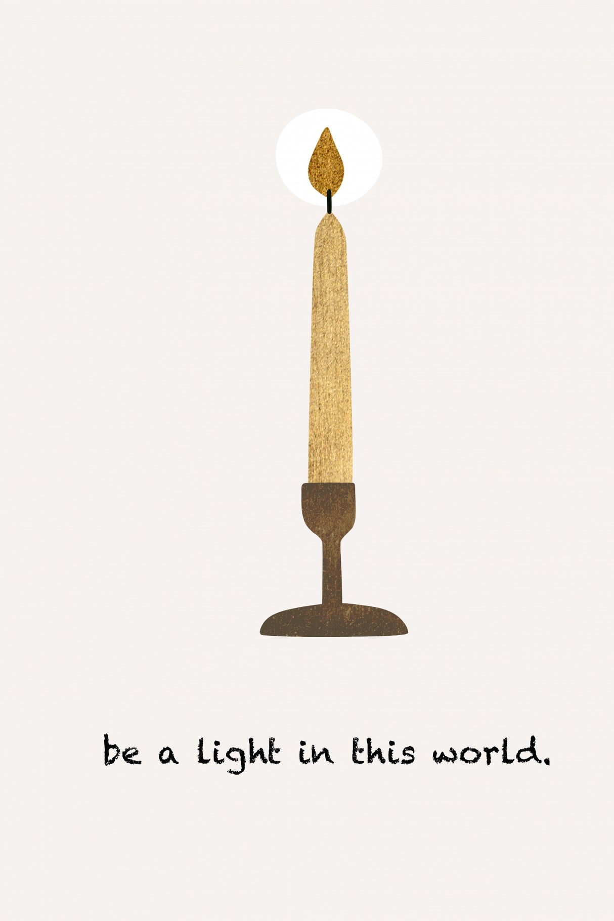 Be a Light Poster och Canvastavla