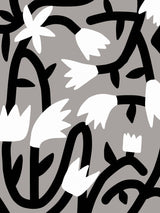 Black and White Bloom Vine Poster och Canvastavla