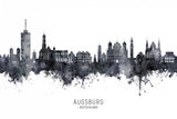 Augsburg Germany Skyline Poster och Canvastavla