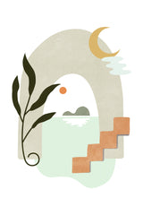 Tropical Villa Color and Shapes 09 Poster och Canvastavla