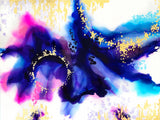 Purple Ink Blot Poster och Canvastavla