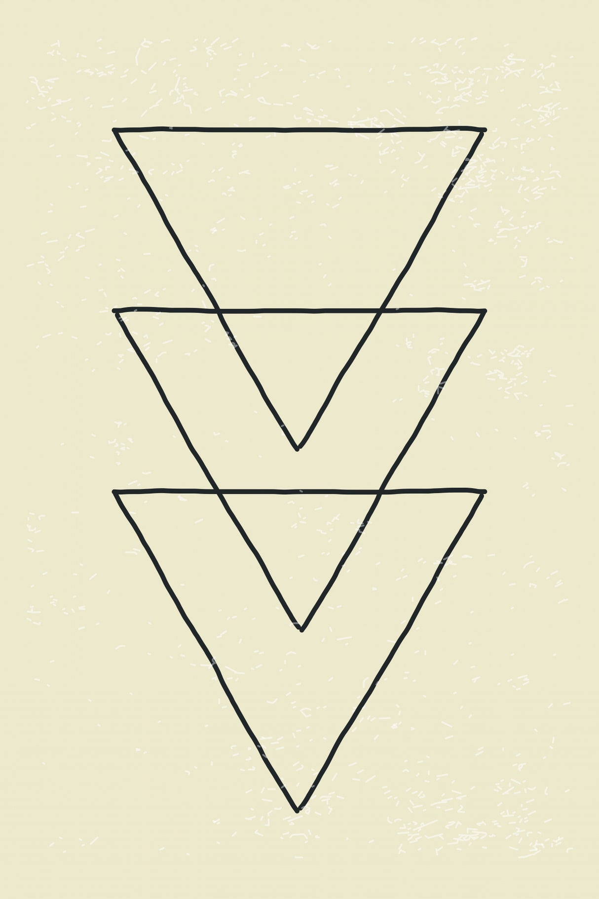 Abstract Triangles #8 Poster och Canvastavla