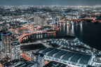Yokohama Urban Night Poster och Canvastavla