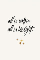 All Is Bright Poster och Canvastavla