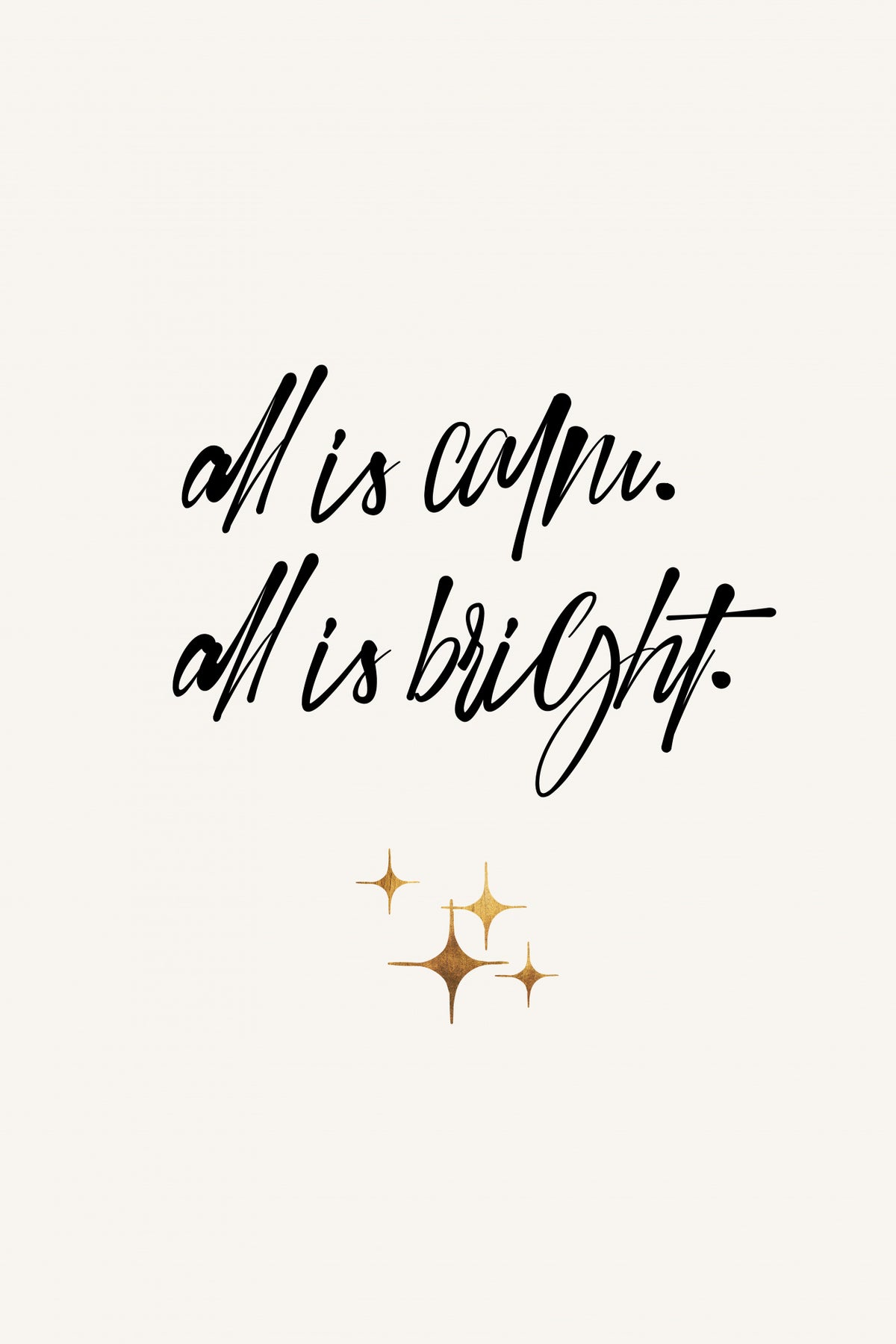 All Is Bright Poster och Canvastavla