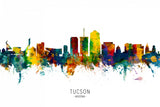 Tucson Arizona Skyline Poster och Canvastavla