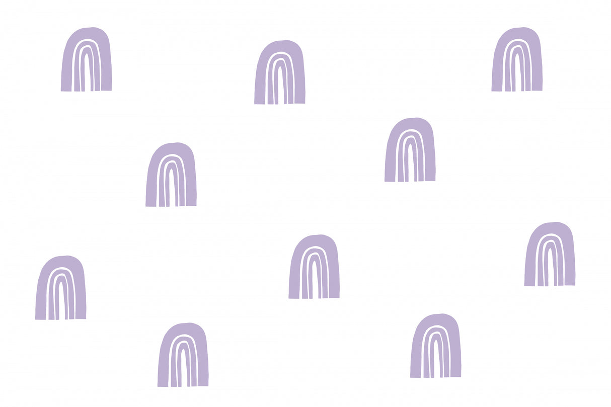 Purple Rainbows Poster och Canvastavla