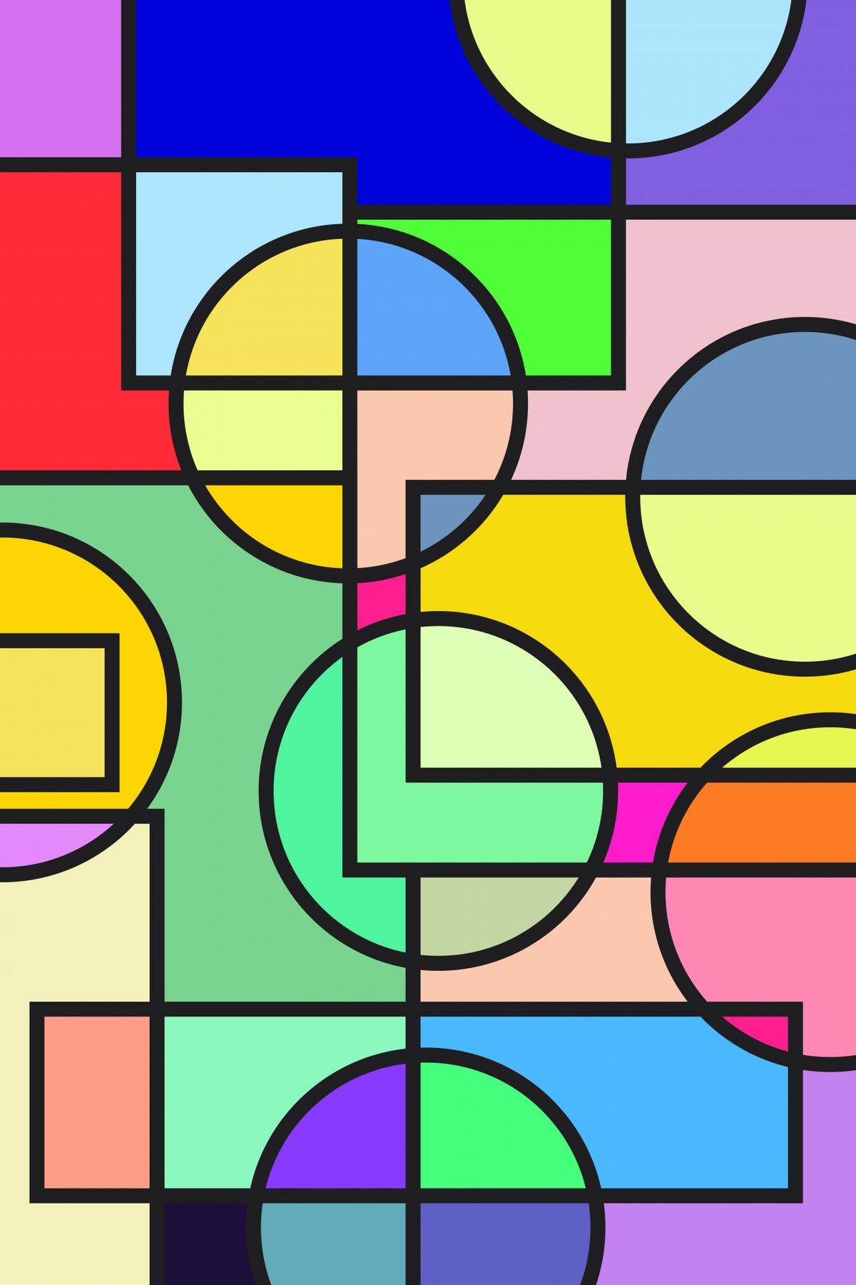 Abstract Circles Collection #3 Poster och Canvastavla