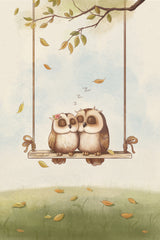 Owls in love Poster och Canvastavla