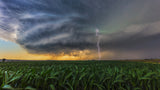 Supercell with Lightening Poster och Canvastavla