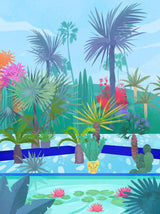 Moroccan Garden Poster och Canvastavla