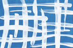 Abstract Lines Blue and White 02 Poster och Canvastavla