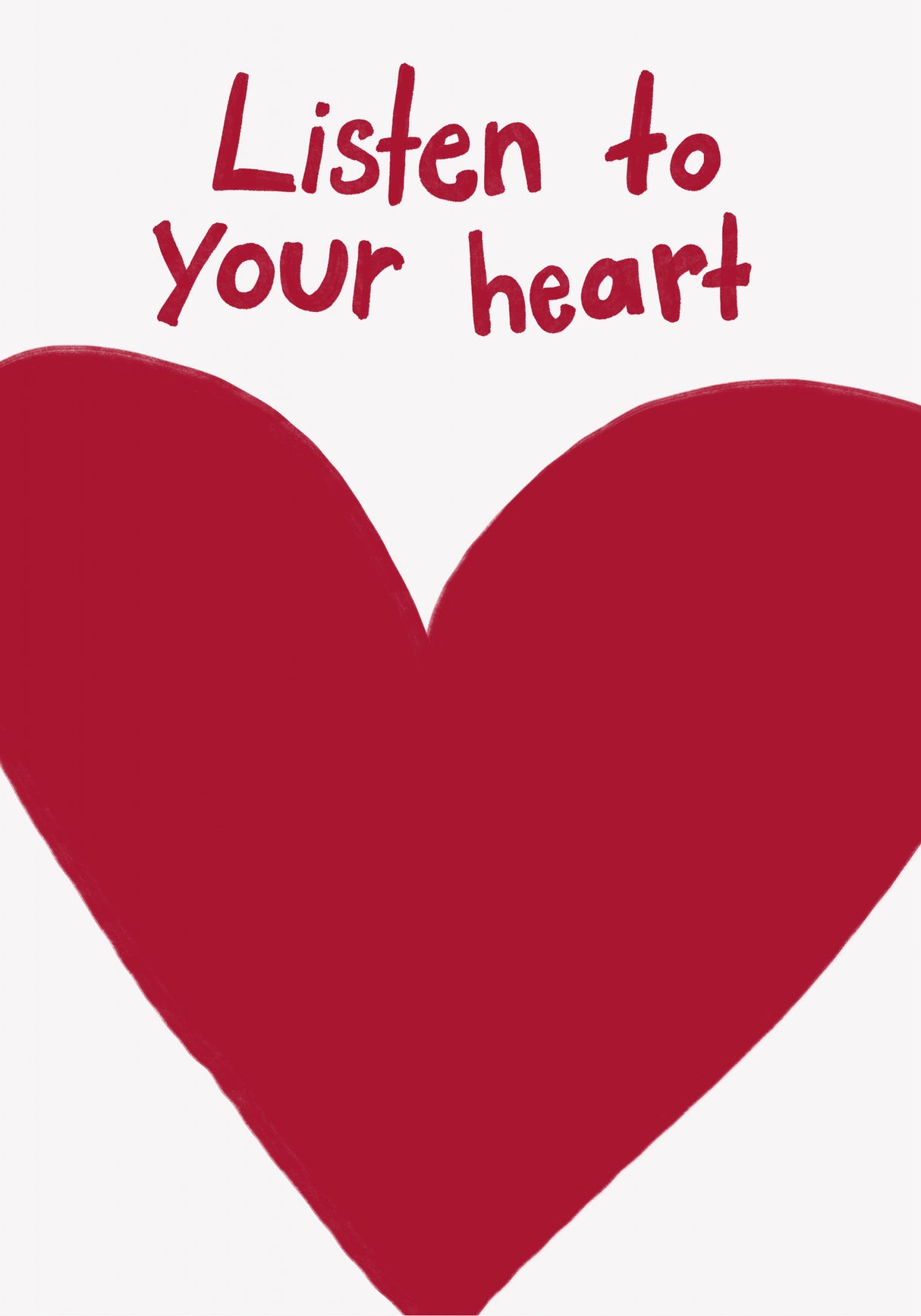 Listen To Your Heart Poster och Canvastavla