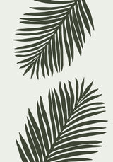 PALM LEAF 04 GREEN Poster och Canvastavla