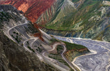 Winding Road and River Poster och Canvastavla