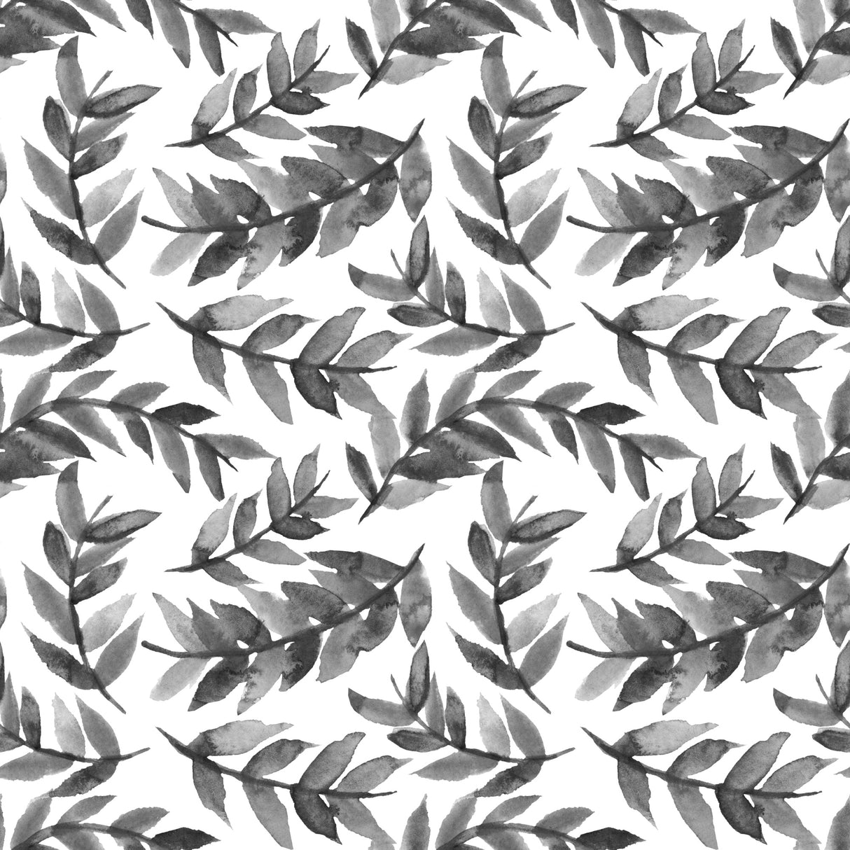 Black Leaves Curved Poster och Canvastavla
