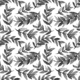 Black Leaves Curved Poster och Canvastavla