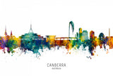 Canberra Australia Skyline Poster och Canvastavla