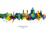 Birkenhead England Skyline Poster och Canvastavla